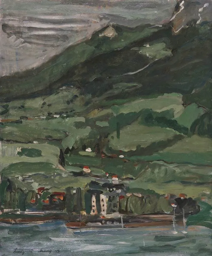 Mountain Lake At Annecy