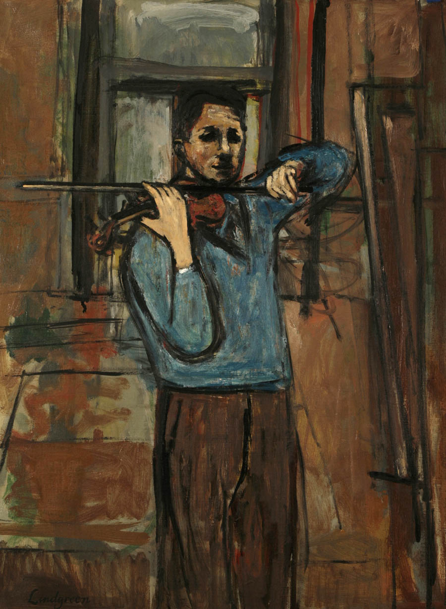 Selfportrait with violin