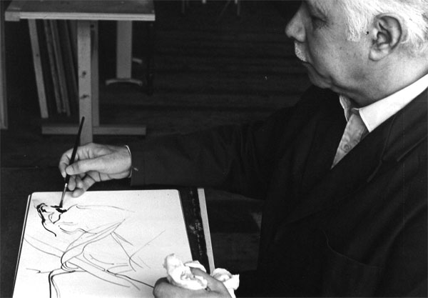 Lindgreen in his atelier